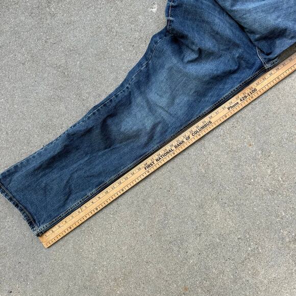 Wrangler Retro Slim Fit Layton Boot Cut Blue Jeans 10WLT77LY 42x36 - Picture 7 of 8